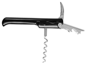 Corkscrew+Blade+Bottle opener Black 3x