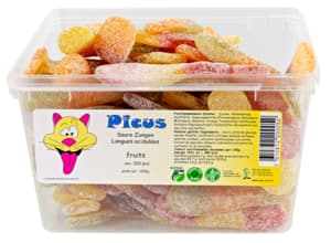 Sour fruit tongue candies