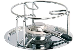Chrome fondue rechaud