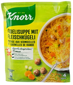 Potage vermicelles aux quenelles