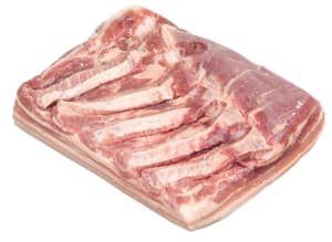 Fresh bacon, half piece