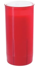 Red oil votive candle