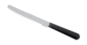Table knives with black handles