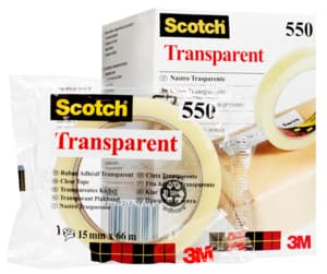 Transparent adhesive tape