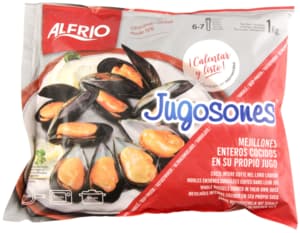 Whole cooked Spanish mussels, frozen