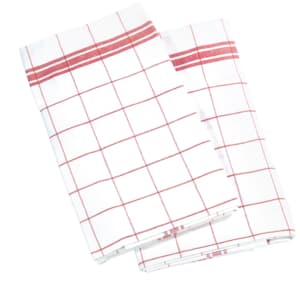 Red kitchen towels