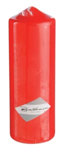Red cylinder candle