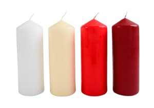 Cylindrical candle 70x200 mm white