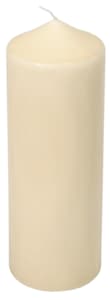 Ecru cylinder candle