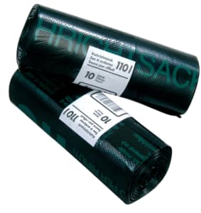 Trash bags with drawstring 110 l