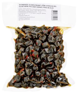 Olives noires piquantes