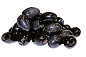 Spicy black olives