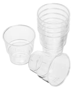 Plastic schnapps glasses