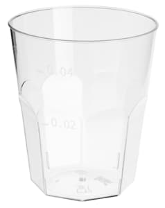 Disposable shot glasses