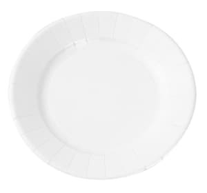White cardboard plates