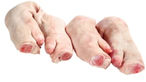 Pieds de porc frais