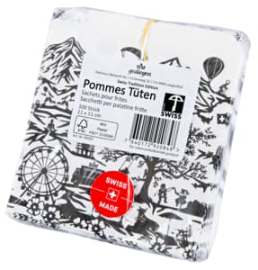 Printed square chip bags