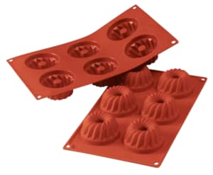 Silicone mold for 6 brioches