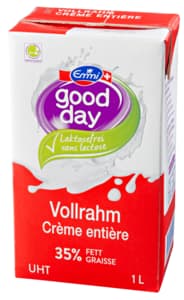 Emmi Crème entière UHT Good Day sans lactose 1l