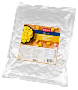 Sliced potatoes