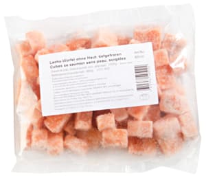 Salmon cubes