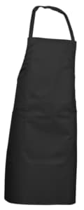 Black bib apron
