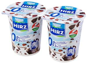 Nestlé Hirz 0% stracciatella yogurt 2x180g