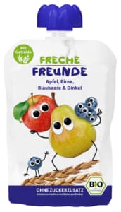 Freche Freunde Gourde pomme, poire, myrtille bio 100g