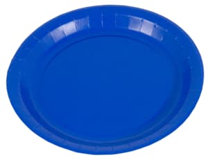 Blue paper plates 23 cm
