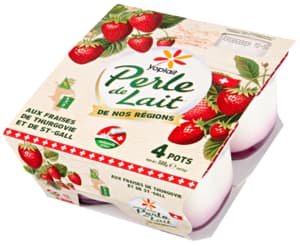 Yoplait Perle de Lait Joghrt Regio Erdbeere 4x125g