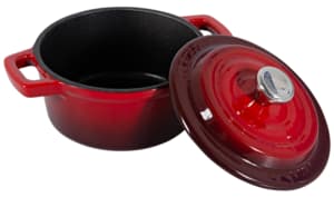 Enameled cast iron cocotte