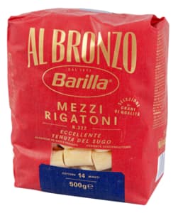 Barilla Al Bronzo Mezzi Rigatoni 4x500g