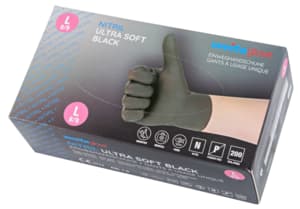 Nitrile gloves black L