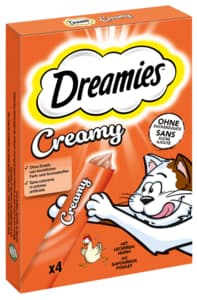 Dreamies Creamy Snacks with chicken 4x10g