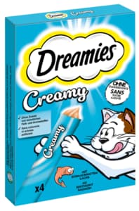 Dreamies Creamy Snacks with salmon 4x10g