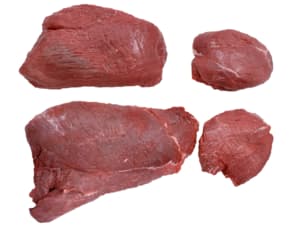 Wildschweinschnitzelfleisch frisch