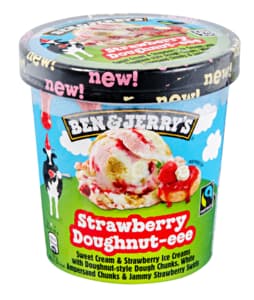 Ben & Jerry's Strawberry Doughnut Ice Cream 465ml