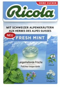 Ricola Fresh Mint sans Sucre 6x100g