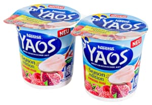 Nestlé YAOS raspberry and fig yogurt 2x150g