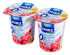 Nestlé Hirz Hirz 0% raspberry yogurt 2x180g