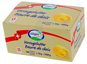Vorzugsbutter Portionen Züger