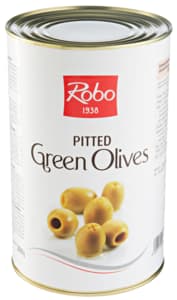 Pitted green olives