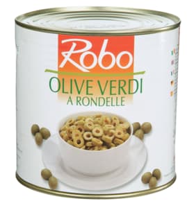 Sliced green olives