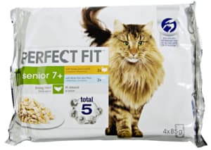 Perfect Fit Senior 7+ dinde et poisson 4x85g