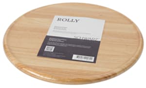 Rotating wooden serving tray