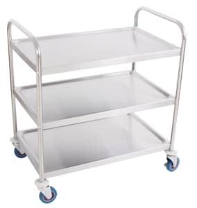 Stainless steel service trolley