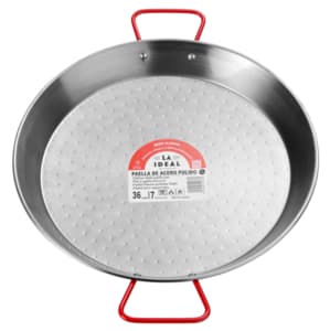Steel paella pan