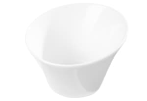 Conical porcelain appetizer bowl