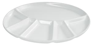 Oval fondue plate