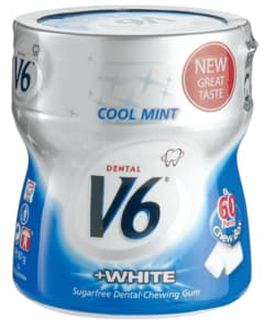 White Cool Mint chewing gum 6x62